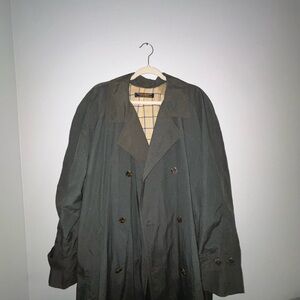 Vintage Brooks Brothers olive green Trench Coat